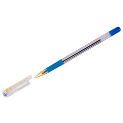 Ручка шариковая MunHwa MC Gold синяя, 0,5мм, грип BMC-02