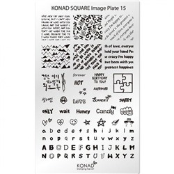 Пластина для стемпинга Konad Square Image Plate 15