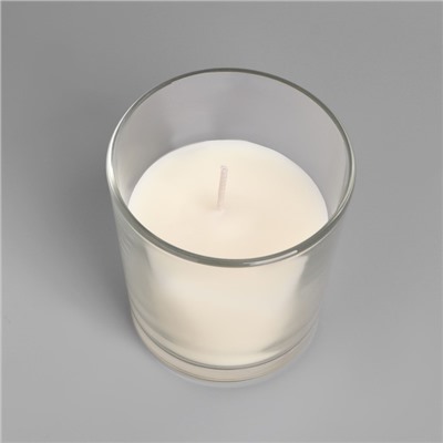 Свеча в гладком стакане ароматизированная "Жасмин", 8,5 см