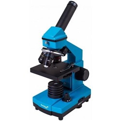 Микроскоп Rainbow 2L PLUS Azure-Лазурь 69043 (увеличение от 64 до 640 крат; объективы 4х,10х,40х; окуляр WF16х,набор для опытов К50), (Levenhuk)