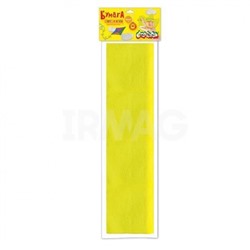 Бумага цветная Каляка-Маляка крепированная флуоресцентная (50 х 250 см) - Желтая