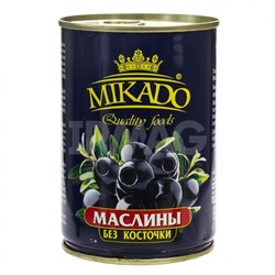 Маслины Mikado черные без косточки (300 мл)