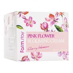 Крем для лица FarmStay Pink Flower Blooming Cream Cherry Blossom С экстрактом лепестков вишни (100 мл)