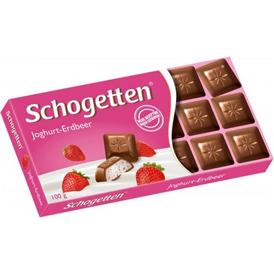 Шоколад Schogetten Yogurt-Strawberry  100 ГР SALE