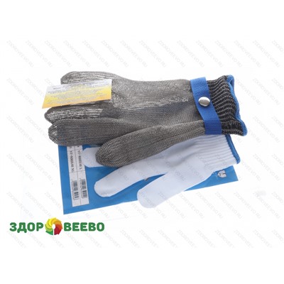 Металлическая защитная перчатка с ремешком XL Артикул: 4434