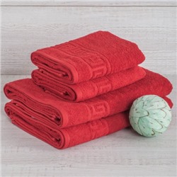 Махровое полотенце Красный
