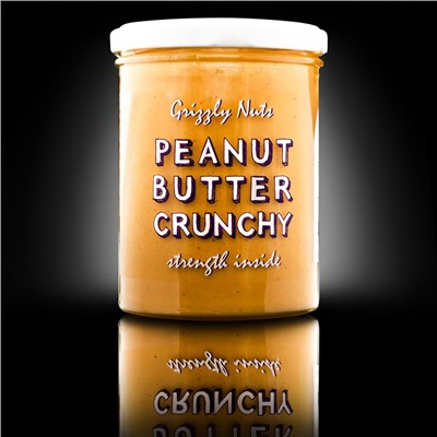 Арахисовая паста хрустящая "Crunchy" GRIZZLY NUTS