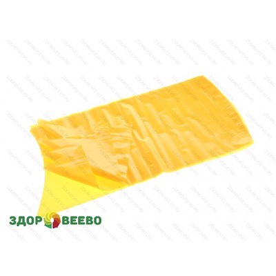 Пакет термоусадочный для хранения и созревания сыров, размер 280х550 мм, дно круглое, жёлтый (Логопак), упаковка 5 шт. Артикул: 4547