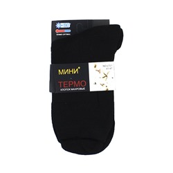 Мужские носки тёплые Мини LT01 чёрные