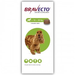 Жевательная таблетка Bravecto для собак 10 – 20 кг