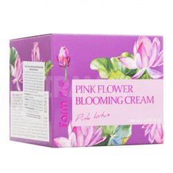 Крем для лица FarmStay Pink Flower Blooming Cream Pink Lotus С экстрактом лепестков розового лотоса (100 мл)