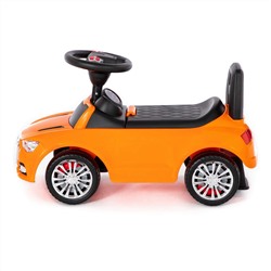 Каталка-автомобиль "SuperCar" №2 со звуковым сигналом (оранжевая)