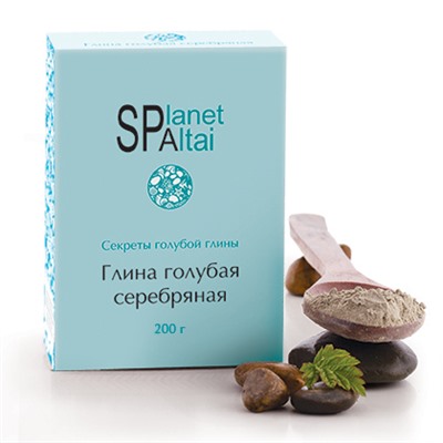 Planet SPA Altai Голубая глина Серебряная, 200 г