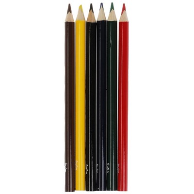 Цветные карандаши БУБА 6цв, трёхгран толстые