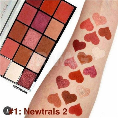 Палетка теней Makeup Revolution Re-Loaded Palette Newtrals 2 (15 x 1.1 г)