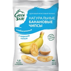 Чипсы банановые натуральные с морской солью 40гр УЦЕНЕННЫЙ ТОВАР