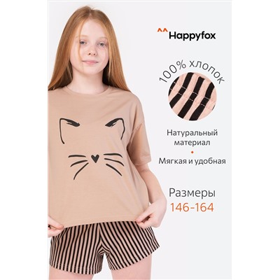 Пижама для девочки Happy Fox