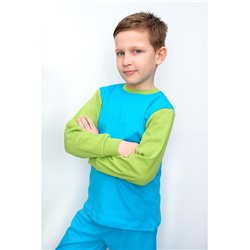 Комплект(пижама) для мальчика синего цвета из свитшота и брюк 74963-МС22