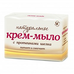 Крем-мыло с протеинами шелка "Невская Косметика Натуральное" 4шт
