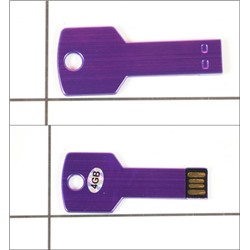 Флеш-диск USB 4Gb ХНЕ042303 830858 синий ключ /200шт.
