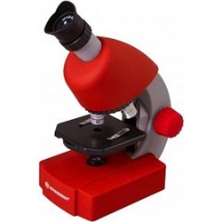 Микроскоп Bresser Junior 70122 (увеличение от 40 до 640 крат, красный), (Levenhuk, 2017)