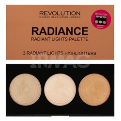 Палетка хайлайтеров Makeup Revolution Highlighter Palette Radiance (15 г)