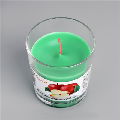 Свеча в стакане ароматическая "Яблоко"