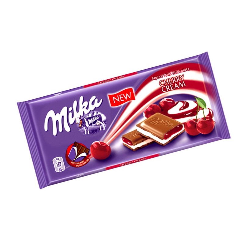 Шоколад Milka Cherry Cream 100g Германия