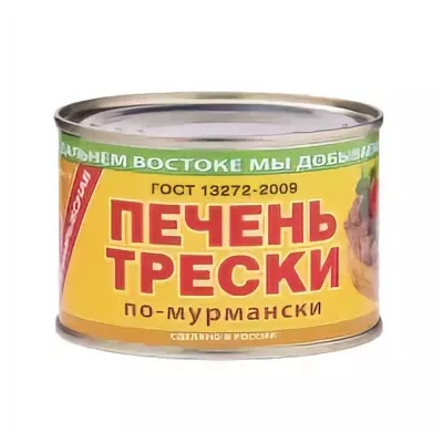 Печень трески по-мурмански 240г (48) ж/б ПРС