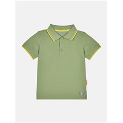 Зеленая футболка-поло для мальчика