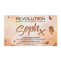 Палетка теней Makeup Revolution SophX Ultra Eyeshadows (24 х 1,1 г)