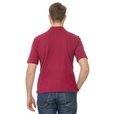 Рубашка поло мужская Мос Ян Текс цвет "Бордовый"