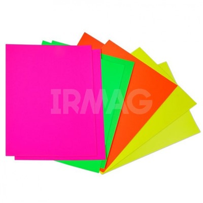 Бумага цветная Каляка-Маляка самоклеящаяся флуоресцентная (8 л)