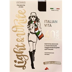 light&White - Italian Vita 40 DEN черный Колготки