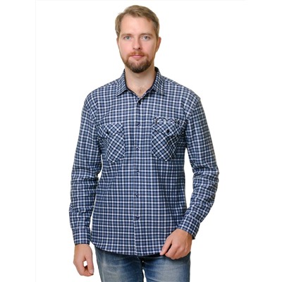 Рубашка мужская утепленная Sainge F908-4