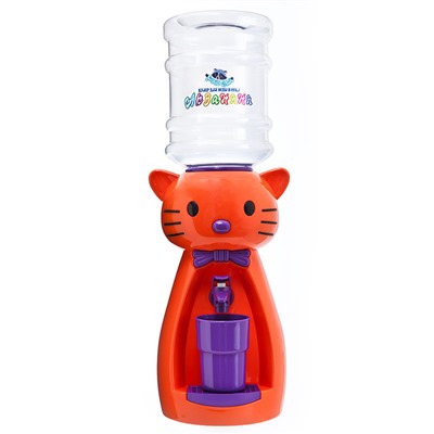 Детский кулер Акваняня кошка оранжевая с фиолетовым