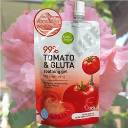 Увлажняющий питательный гель с Baby Bright 99% Tomato & Gluta
