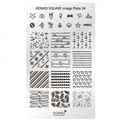 Пластина для стемпинга Konad Square Image Plate 24