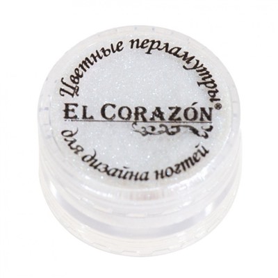 Втирка для дизайна ногтей El Corazon цветной - рb-18 дуохром крупный: бирюзовый - фиолетовый