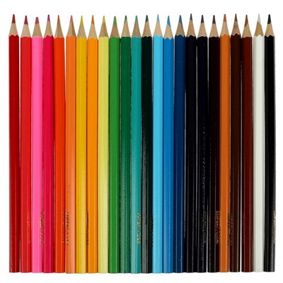Цветные карандаши, 24цв, шестигран, карт.кор., TIK TOK GIRL