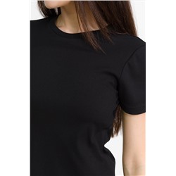 Женская базовая футболка в рубчик-лапша Happy Fox