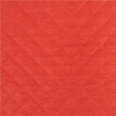 Ткань стёганая таффета 190Т на синтепоне 100 гр. цвет красный