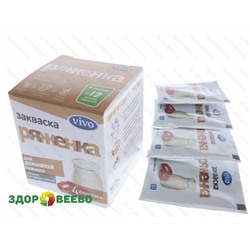 Закваска Ряженка VIVO (4 пакетика по 0,5 гр) Артикул: 4236