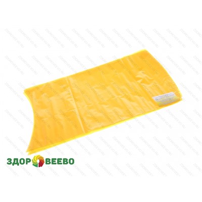 Пакет для созревания и хранения сыра термоусадочный 280х550 мм, цвет жёлтый, дно круглое  (Юнивак) 5 шт. Артикул: 3593