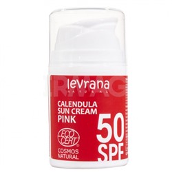Крем для тела Levrana Natural Pink Календула Солнцезащитный SPF50 (50 мл)