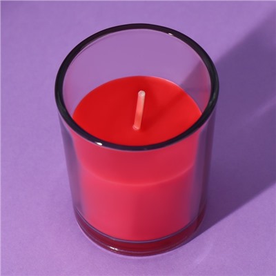 Свеча в стакане «Садовые ягоды», 5 х 6 см