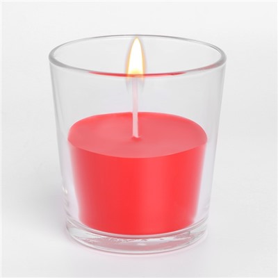 Свеча в гладком стакане ароматизированная "Цветущий сад", 8,5 см