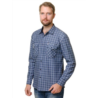 Рубашка мужская утепленная Sainge F908-4