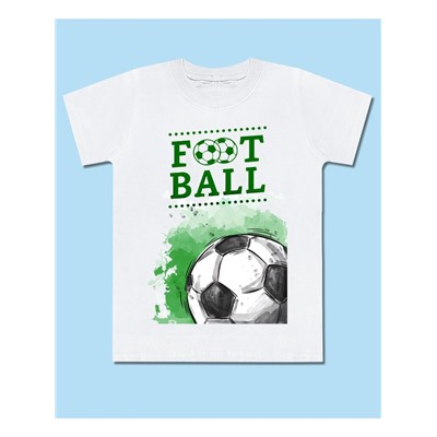 Футболка белая для мальчика 8003-МЛ17