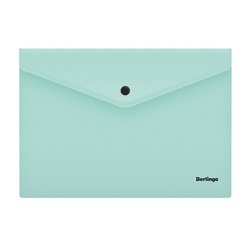 Папка-конверт на кнопке Berlingo Instinct А4, 180мкм, мятный (AKk_04520)